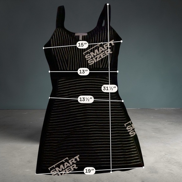 Derek Lam 10 Crosby Black Striped Bodycon Knit Dress Sleeveless Size 4 - Picture 6 of 6